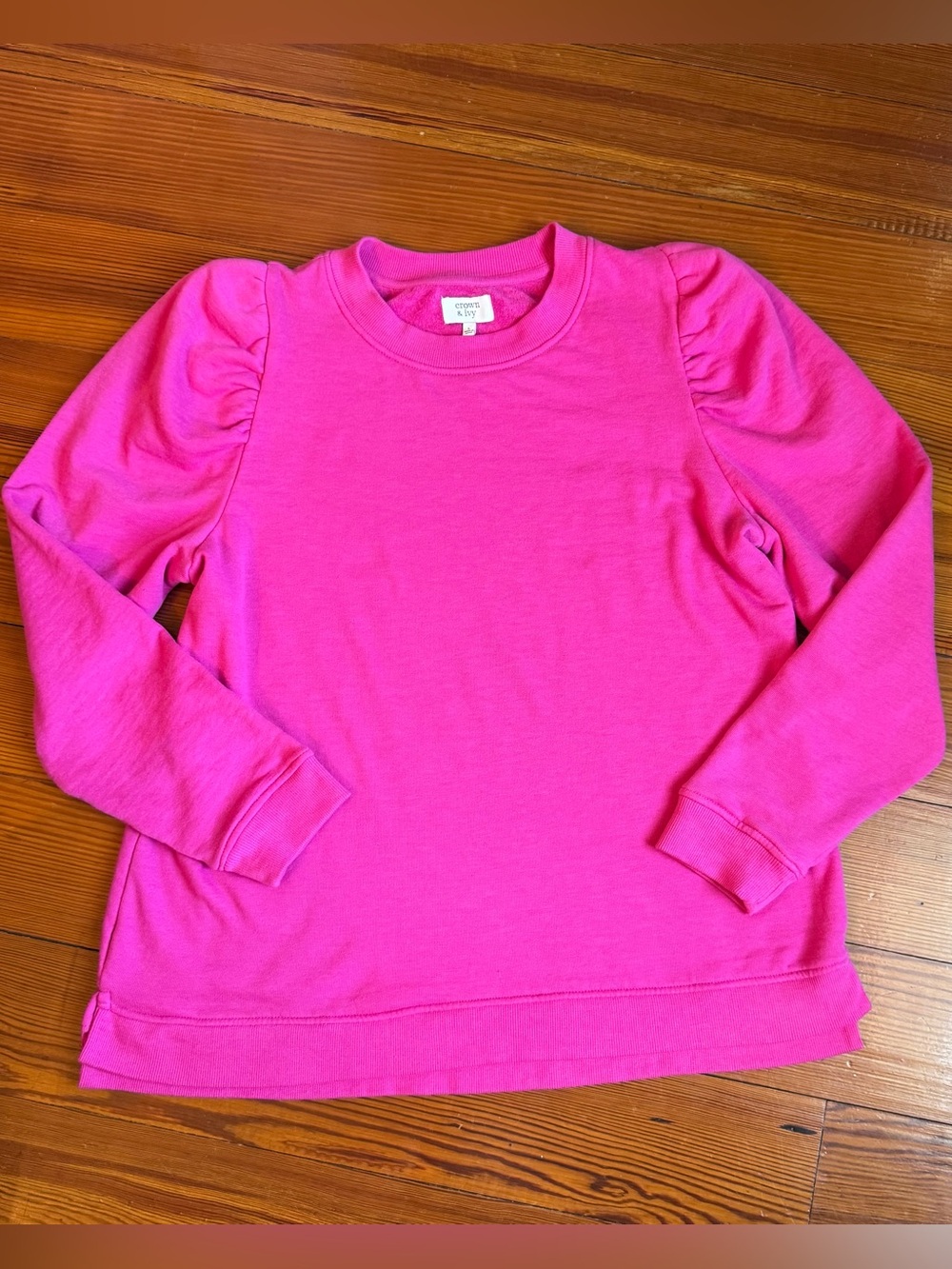 Puff Shoulder Sweatshirt